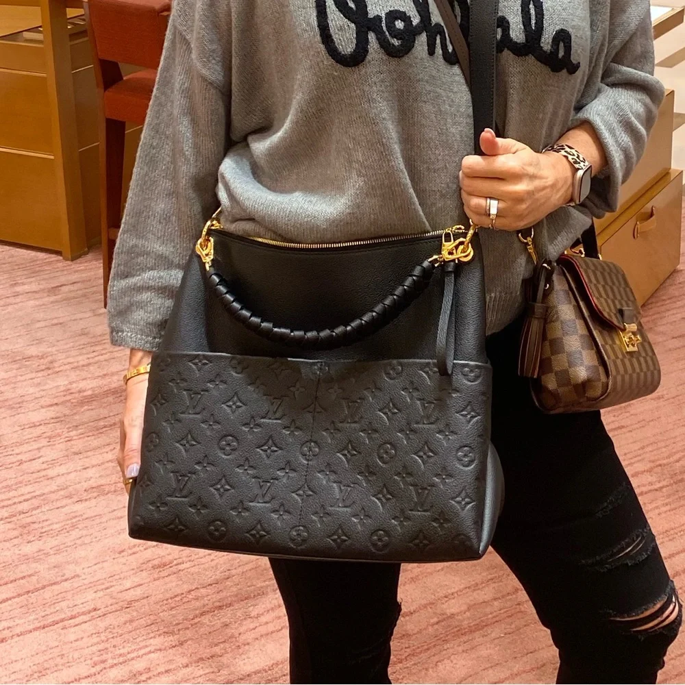 Maida Hobo Monogram Empreinte Noir Leather LIKE NEW 🖤 - Picture 3 of 16